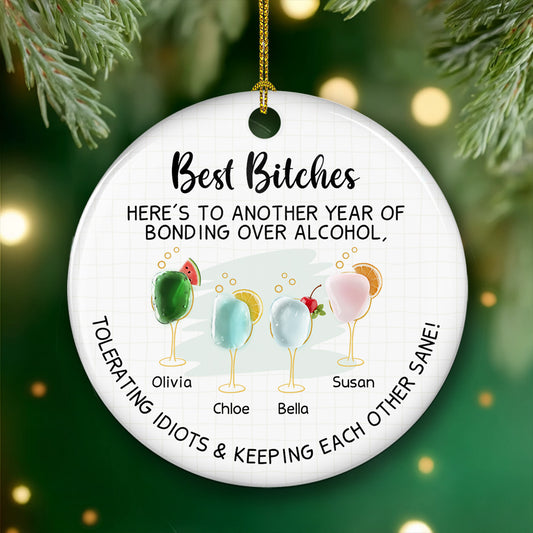 Laughing At Our Own Jokes - Personalized Custom 3D Inflated Effect Ceramic Ornament