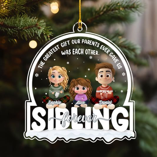 The Gift Of Family Love - Personalized Custom Acrylic Ornament
