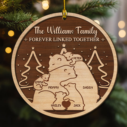 Home Is Where Love Stays - Personalized Custom 2-Layered Wood Ornament