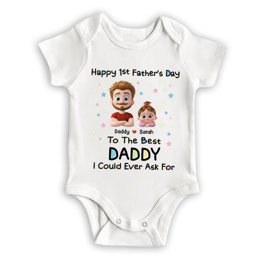 The Best Daddy - Personalized Custom Baby Onesie