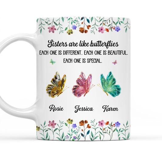 Festive Sister Love - Personalized Custom Coffee Mug
