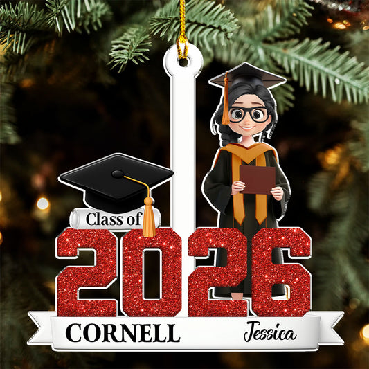 With Flying Colors - Personalized Custom 3D Effect Acrylic Ornament