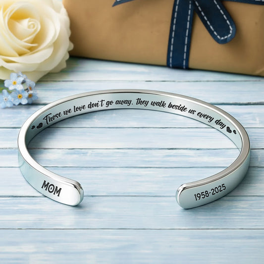 They Walk Beside Us Every Day - Personalized Custom Bracelet Cuff