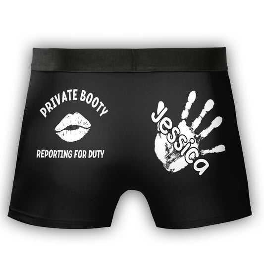 Tactical Curves Standing By - Personalized Photo Men's Boxer Briefs