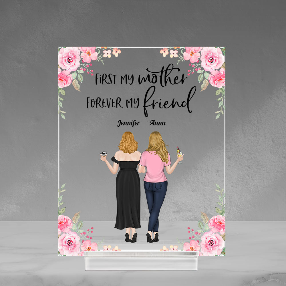 Mother And Daughter From The Star - Personalized Custom Acrylic Plaque ...