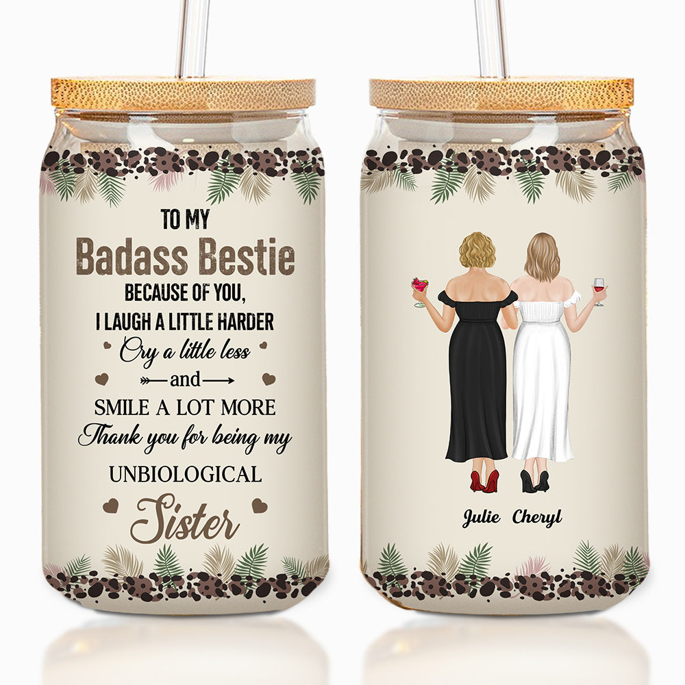 Because Of You I Laugh A Little Harder Friendship - Personalized Custo ...
