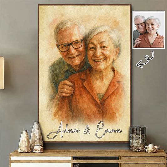 Custom Couple Photo Together Forever - Personalized Custom Poster