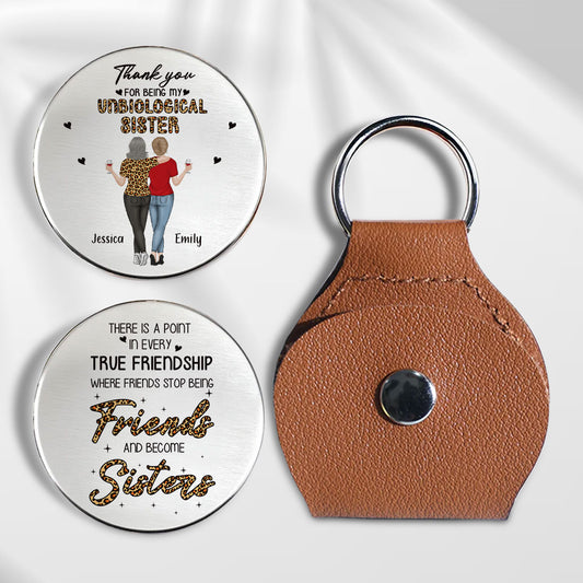 Where Friends Stop Being Friends And Become Sisters - Personalized Custom Pocket Hug