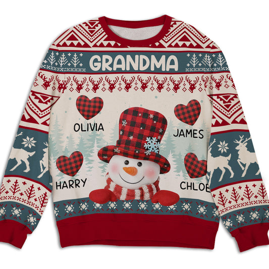 Grandma Belongs - Personalized Custom All-Over-Print Sweatshirt