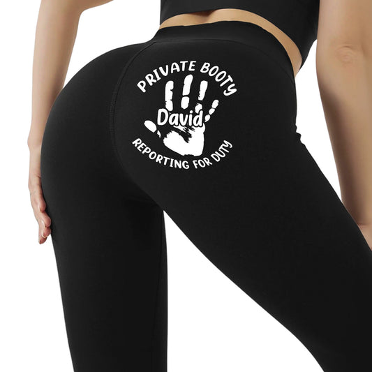 Reporting For Duty My Love - Personalized Custom Leggings