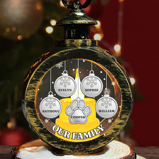 Family Greatest Christmas - Personalized Custom Christmas Lantern