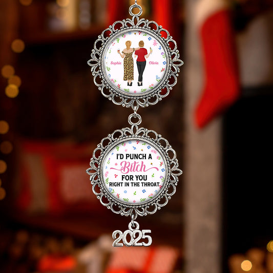 Punch Bitch Besties - Personalized Custom Charming Ornament