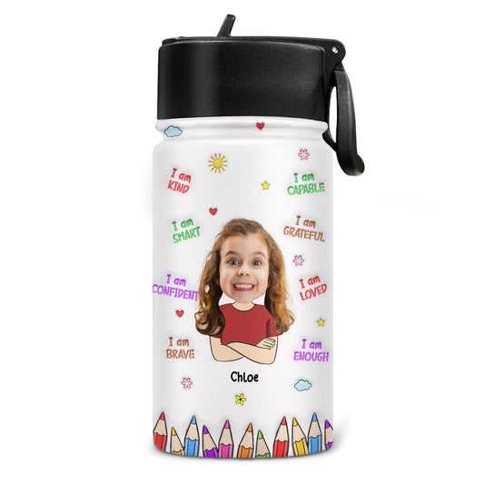 Little Sunshine - Personalized Custom 3D Inflated Effect Kids Water Bottle