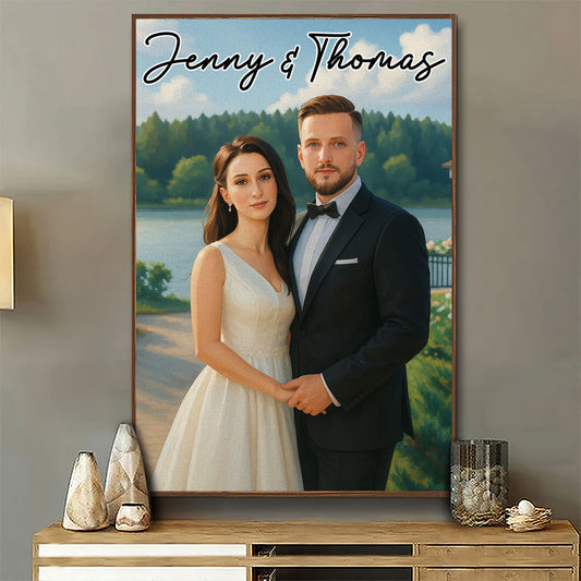 Custom Couple Photo Forever Love - Personalized Custom Poster