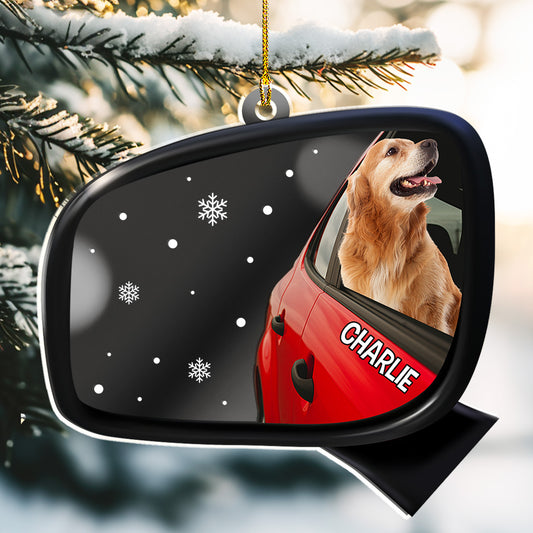 Head Out Window Photo - Personalized Custom Mirrored Acrylic Ornament