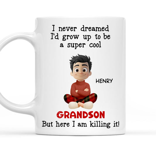 Cool Grandson - Personalized Custom Coffee Mug