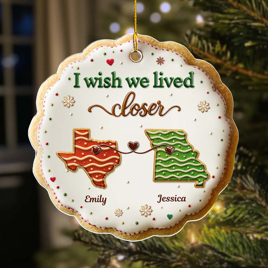Sweet Friendship Ver 3 - Personalized Custom 3D Effect Acrylic Ornament