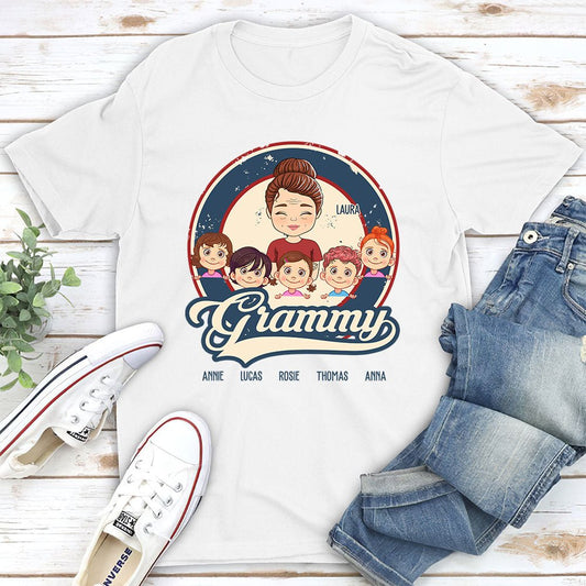 Proud Grandma - Personalized Custom Unisex T-shirt - Blithe Hub