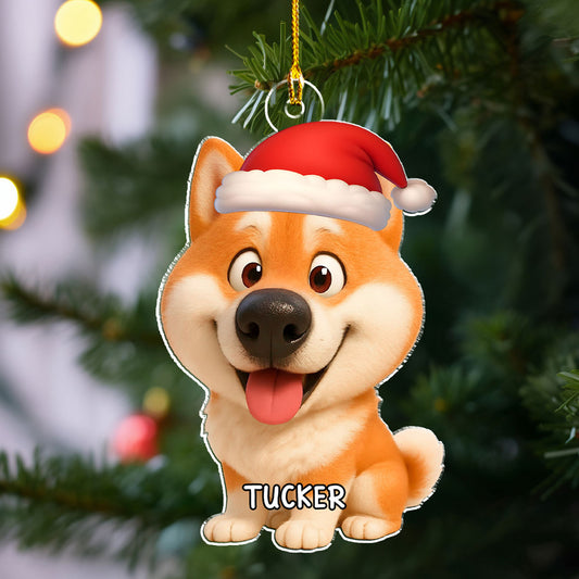Look At My Dog - Personalized Custom Acrylic Ornament
