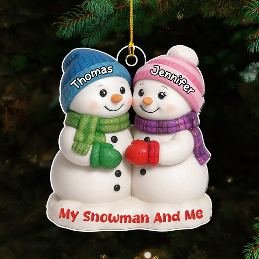 My Snowman - Personalized Custom 3D Effect Acrylic Ornament