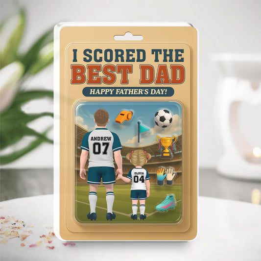I Scored The Best Dad - Personalized Custom Acrylic Plaque