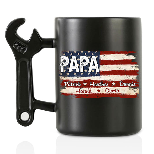 Best Papa Ever – Personalized Custom Wrench Handle Mug
