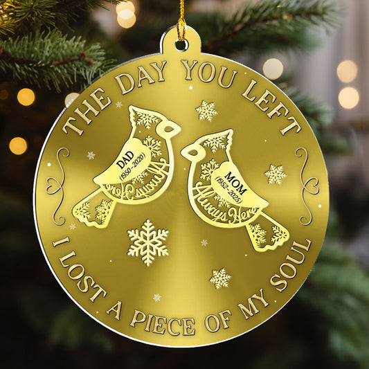 A Piece Of My Soul - Personalized Custom 3D Effect Acrylic Ornament