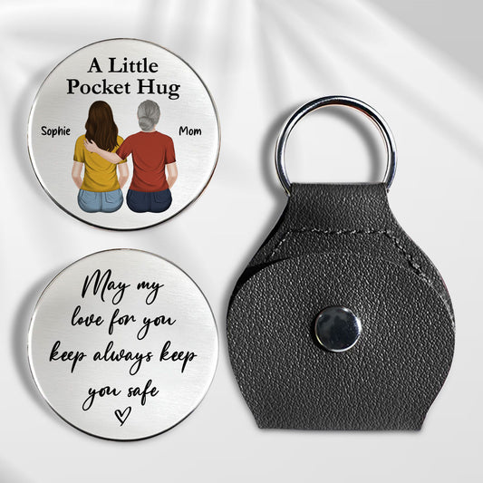 May My Love Keep You Safe - Personalized Custom Pocket Hug