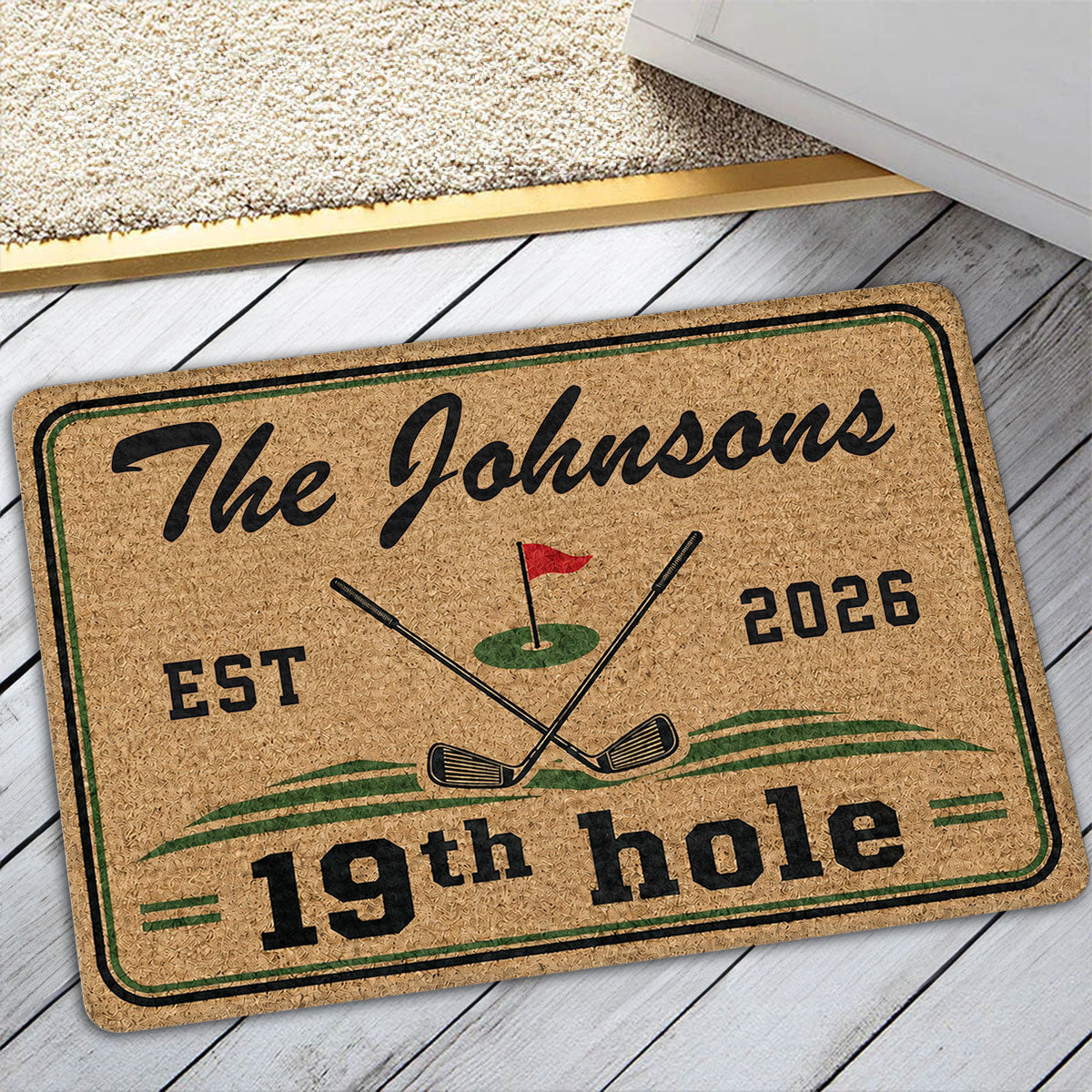 The 19th Hole Social Club - Personalized Doormat – Wrappiness Gifts