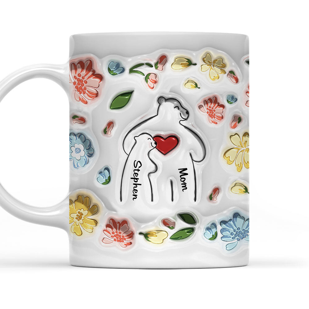 Mama Bear - Personalized Custom 3D Inflated Effect Mug – Wrappiness Gifts