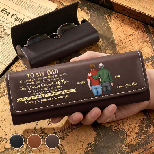 How Special You Are - Personalized Custom Leather Eyeglass Case