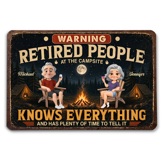 Our Retirement Life - Personalized Metal Sign