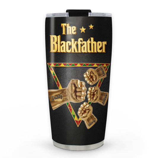 The Blackfather Gold - Personalized Custom 3D Effect Tumbler
