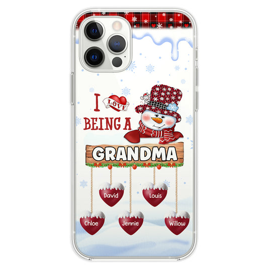 I Love Being A Grandma - Personalized Custom Phone Case