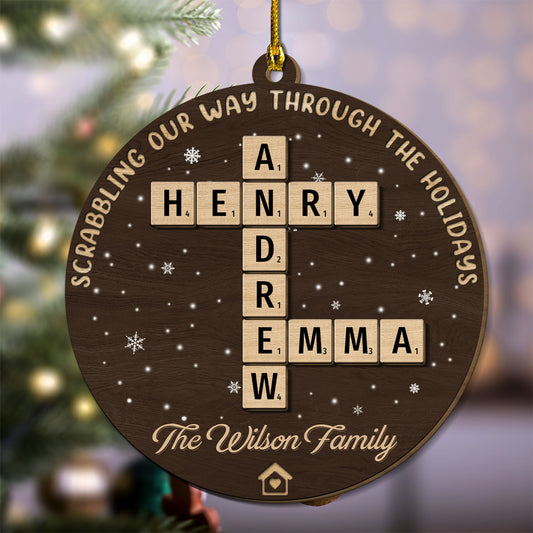 The Best Part Of Christmas  - Personalized Custom Freeshape 2-Layered Wood Ornament