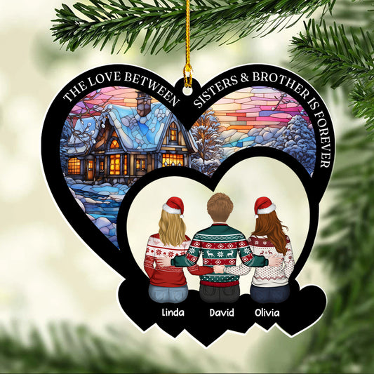 The Love Between Family Is Forever - Personalized Custom Acrylic Ornament