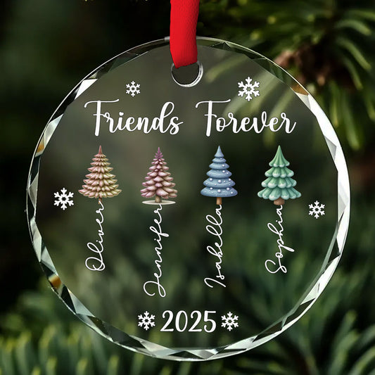 Together Is Always Better - Personalized Custom Glass Ornament