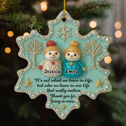 Friendship - Personalized Custom Acrylic Ornament