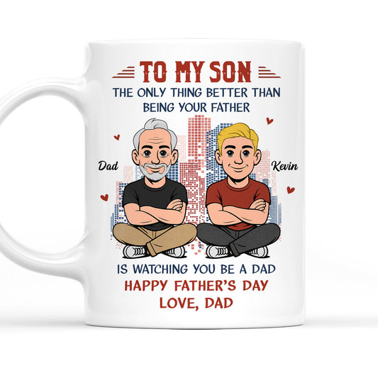 You Became Amazing Father - Personalized Custom Coffee Mug
