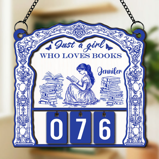 Just A Girl Who Loves s - Personalized Custom Tracker Sign