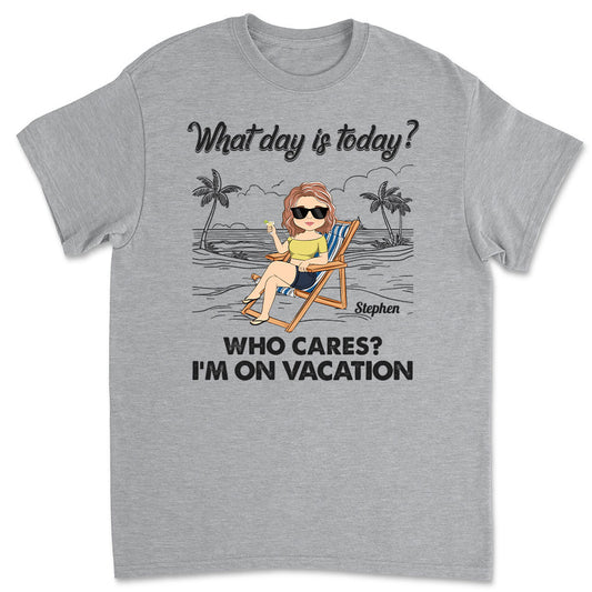 On Vacation - Personalized Custom Shirt
