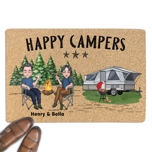 Happy Campers - Personalized Custom Doormat