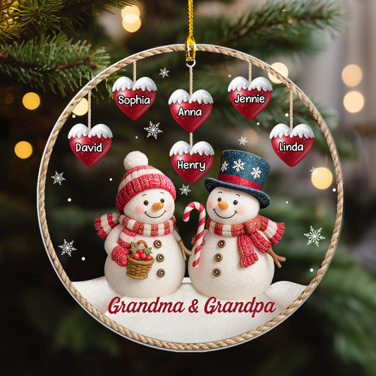 Family Love Grandparent - Personalized Custom Acrylic Ornament