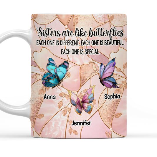 Each Sister Is Special - Personalized Custom Coffee Mug
