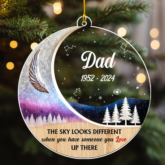 The Sky Looks Different - Personalized Custom Acrylic Ornament