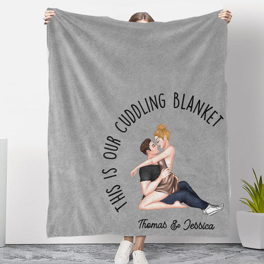 Our Cuddling Blanket - Personalized Custom Fleece Blanket