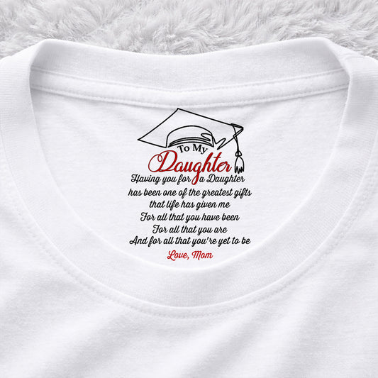 The Greatest Gift Life Ever Gives Me - Personalized Custom Inside Neck Print T-Shirt