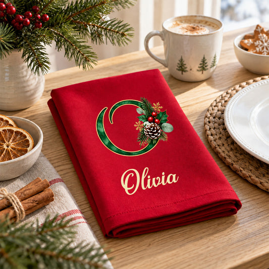 Butterfly Flower - Personalized Napkin