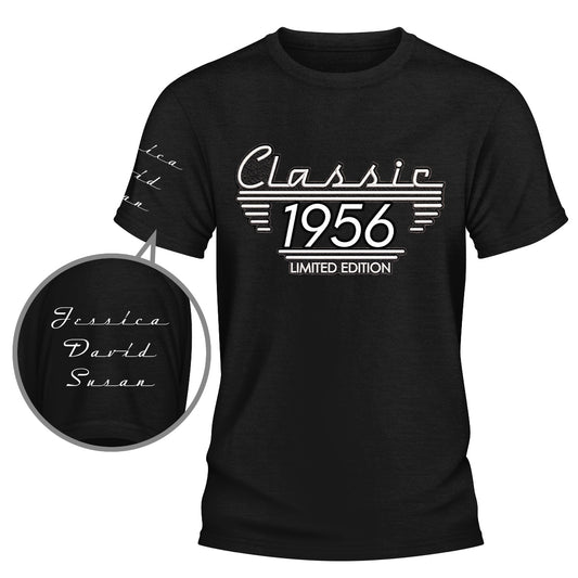 Classic Edition - Personalized Custom Shirt With Design On Sleeve
