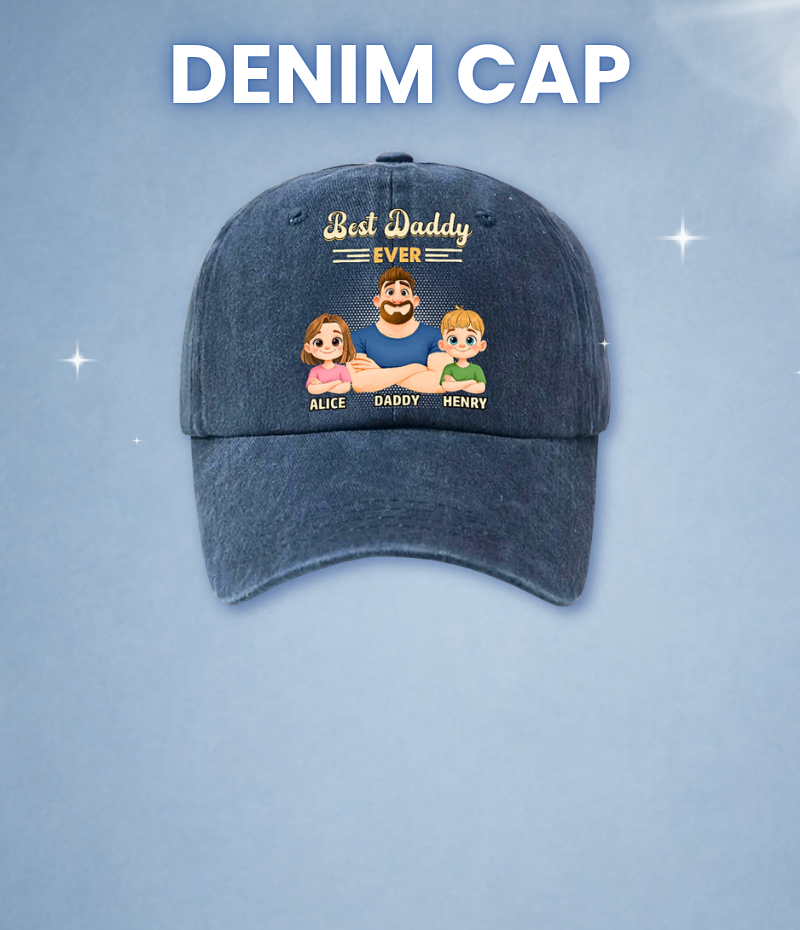 Denim Cap For Fathers Day